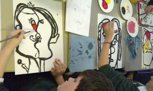Children paint Picasso