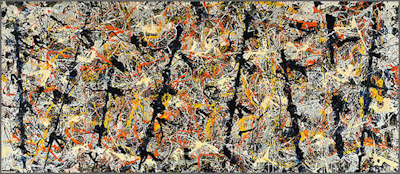 large drip painting jackson Pollock