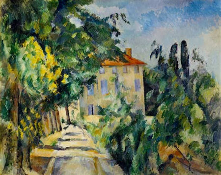 Red roof cezanne