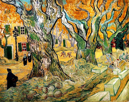 Road mending van Gogh