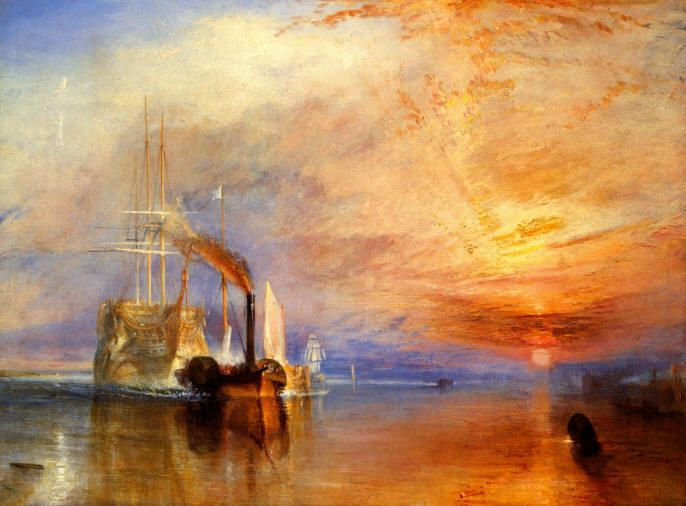 The Fighting Temeraire 1838 painted by JMW Turner