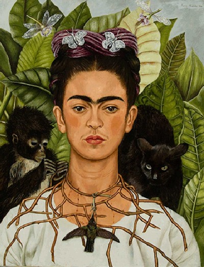 Frida Kahlo - Self Portrait with Monkeys 1940