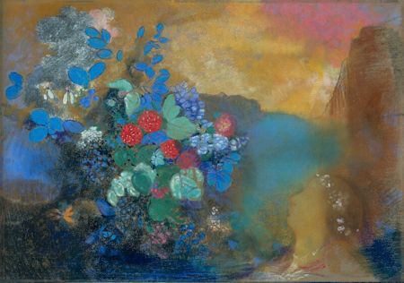 Ophelia amongst the Flowers - Odilon Redon 1905/6