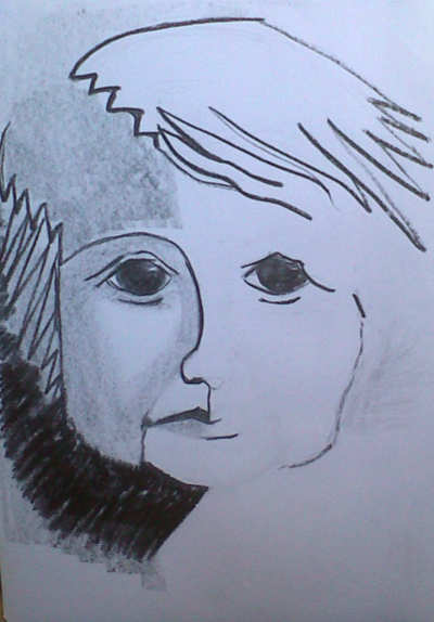 Drawing ideas - a face like picasso