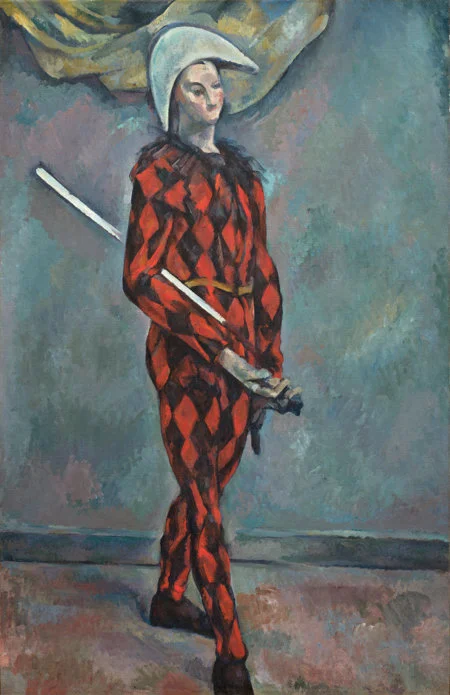 Cezanne: Harlequin 1888 Cezanne: Harlequin 1888