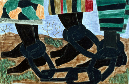 Jacob Lawrence painting