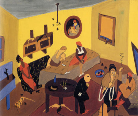 Jacob Lawrence painting