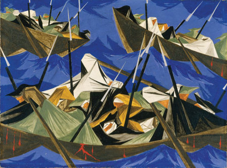 Jacob Lawrence painting