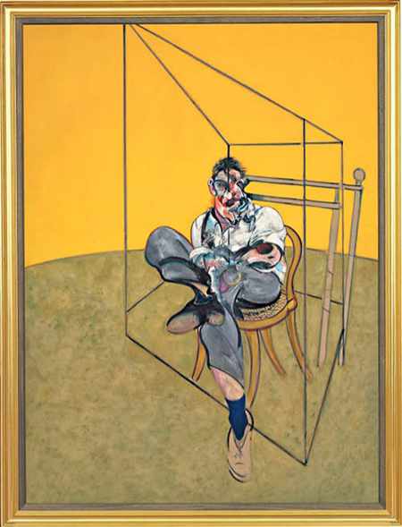 Portrait of Lucien Freud - centre panel