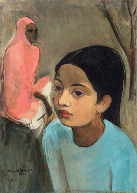 Little Girl in Blue Top - Amrita Sher-Gil