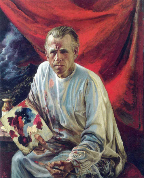 Otto Dix Painting - self portrait